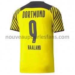 Maillot Borussia Dortmund Erling Haaland 9 Tenue Domicile 2021-2022 Manche Courte