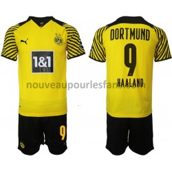 Maillot Borussia Dortmund Erling Haaland 9 Enfant Tenue Domicile 2021-2022 Manche Courte