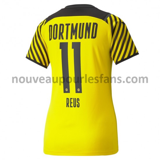 Maillot Borussia Dortmund Marco Reus 11 Femme Tenue Domicile 2021-2022 Manche Courte
