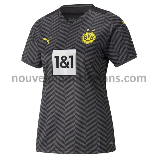 Maillot Borussia Dortmund Femme Tenue Extérieur 2021-2022 Manche Courte