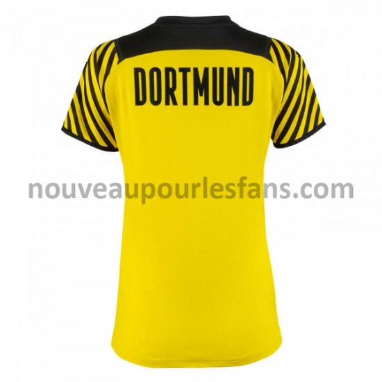 Maillot Borussia Dortmund Femme Tenue Domicile 2021-2022 Manche Courte