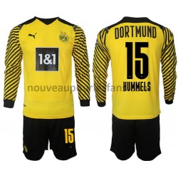 Maillot Borussia Dortmund Hummels 15 Enfant Tenue Domicile 2021-2022 Manche Longue
