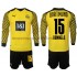 Maillot Borussia Dortmund Hummels 15 Enfant Tenue Domicile 2021-2022 Manche Longue
