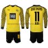 Maillot Borussia Dortmund Reus 11 Enfant Tenue Domicile 2021-2022 Manche Longue