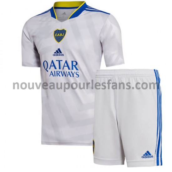 Maillot CA Boca Juniors Enfant Tenue Extérieur 2021-2022 Manche Courte