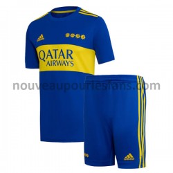 Maillot CA Boca Juniors Enfant Tenue Domicile 2021-2022 Manche Courte