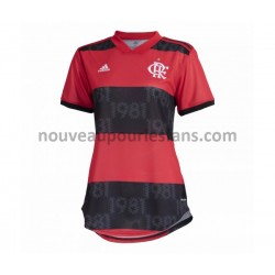 Maillot CR Flamengo Damen Tenue Domicile 2021-2022 Manche Courte