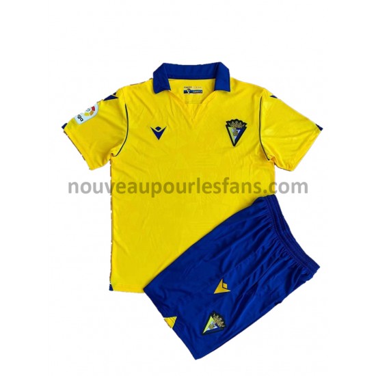 Maillot Cádiz CF Enfant Tenue Domicile 2021-2022 Manche Courte