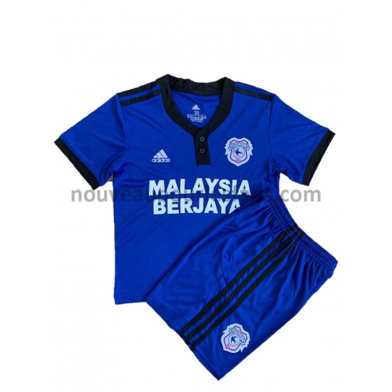 Maillot Cardiff City Enfant Tenue Domicile 2021-2022 Manche Courte