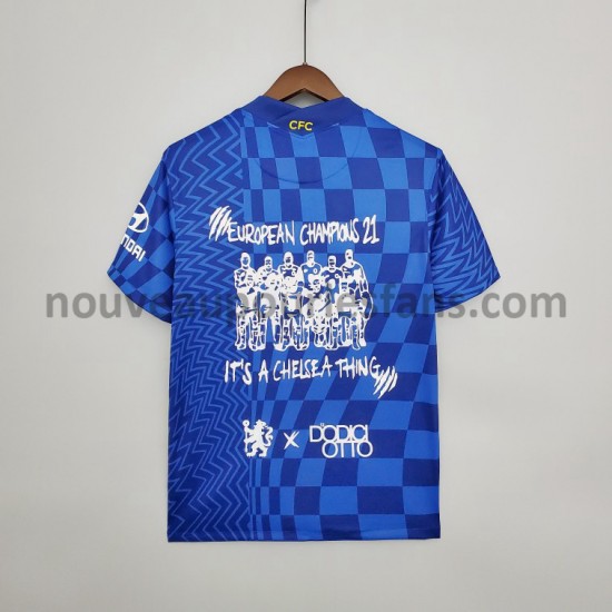 Maillot Chelsea Graffiti Tenue Domicile 2021-2022 Manche Courte