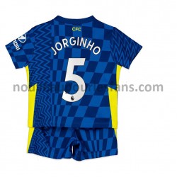 Maillot Chelsea Jorginho 5 Enfant Tenue Domicile 2021-2022 Manche Courte