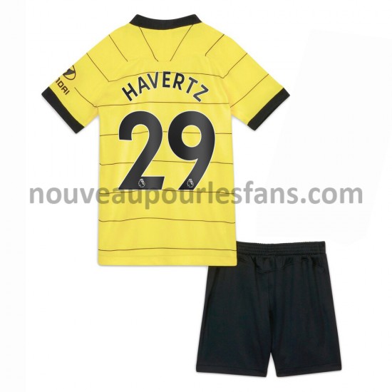 Maillot Chelsea Kai Havertz 29 Enfant Tenue Extérieur 2021-2022 Manche Courte