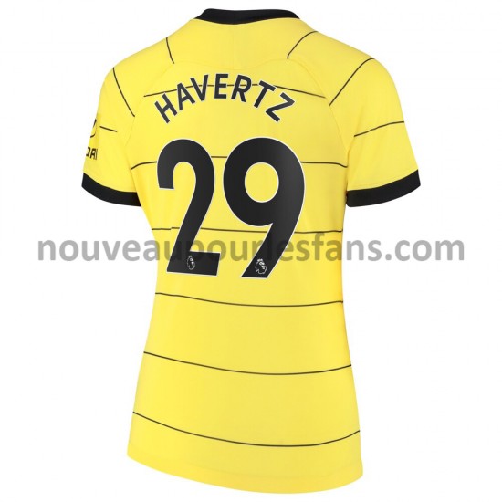Maillot Chelsea Kai Havertz 29 Femme Tenue Extérieur 2021-2022 Manche Courte