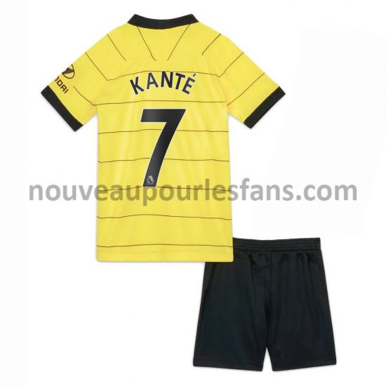 Maillot Chelsea Kante 7 Enfant Tenue Extérieur 2021-2022 Manche Courte