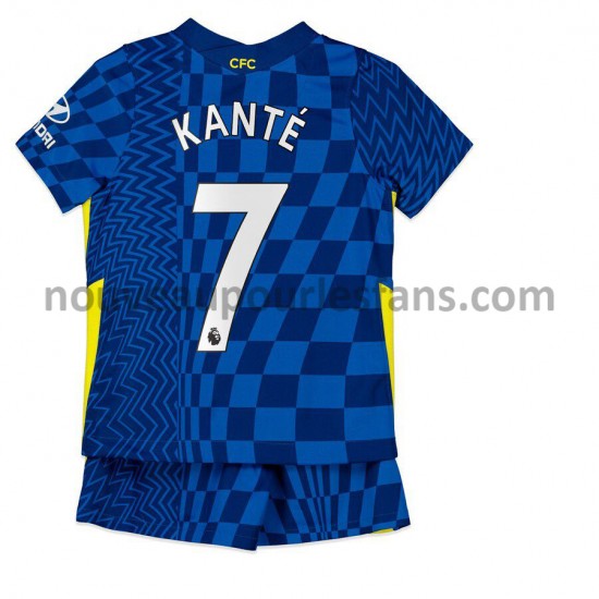 Maillot Chelsea Kante 7 Enfant Tenue Domicile 2021-2022 Manche Courte