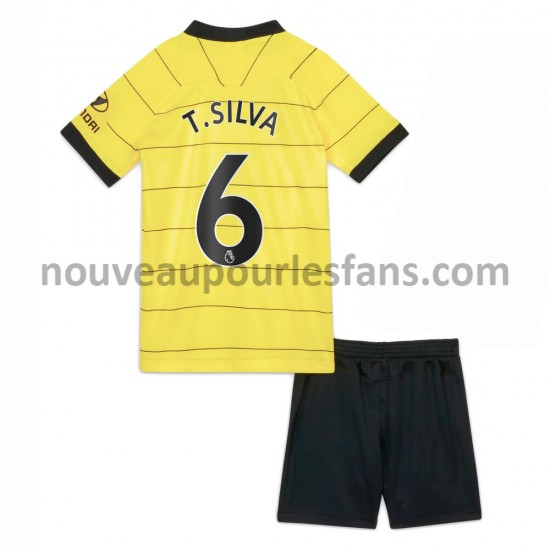 Maillot Chelsea Thiago Silva 6 Enfant Tenue Extérieur 2021-2022 Manche Courte