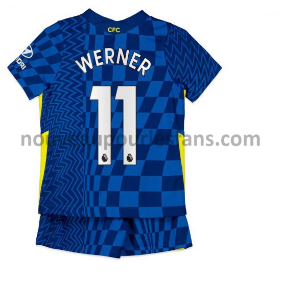 Maillot Chelsea Timo Werner 11 Enfant Tenue Domicile 2021-2022 Manche Courte