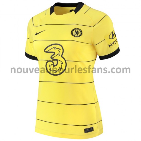 Maillot Chelsea Femme Tenue Extérieur 2021-2022 Manche Courte
