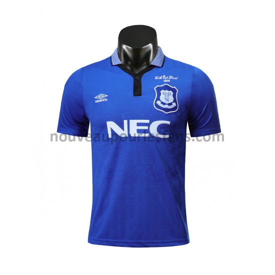Maillot Everton Retro Tenue Domicile 1995 Manche Courte