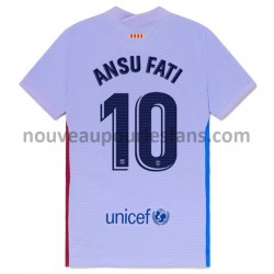 Maillot FC Barcelone Ansu Fati 10 Tenue Extérieur 2021-2022 Manche Courte