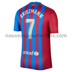 Maillot FC Barcelone Antoine Griezmann 7 Tenue Domicile 2021-2022 Manche Courte