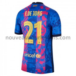 Maillot FC Barcelone Frenkie de Jong 21 Tenue 3ème 2021-2022 Manche Courte