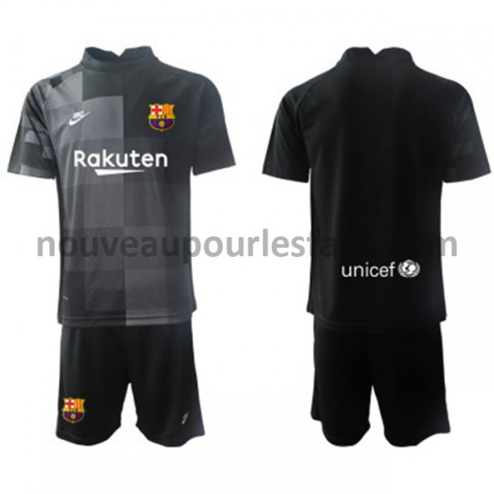 Maillot FC Barcelone Gardien Enfant Tenue Extérieur 2021-2022 Manche Courte