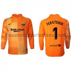 Maillot FC Barcelone Gardien Ter Stegen 1 Tenue Domicile 2021-2022 Manche Longue