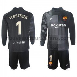 Maillot FC Barcelone Gardien Ter Stegen 1 Enfant Tenue Extérieur 2021-2022 Manche Longue