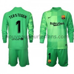 Maillot FC Barcelone Gardien Ter Stegen 1 Enfant Tenue 3ème 2021-2022 Manche Longue