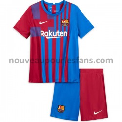 Maillot FC Barcelone Enfant Tenue Domicile 2021-2022 Manche Courte