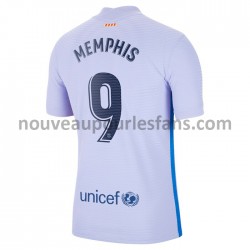 Maillot FC Barcelone Memphis Depay 9 Tenue Extérieur 2021-2022 Manche Courte