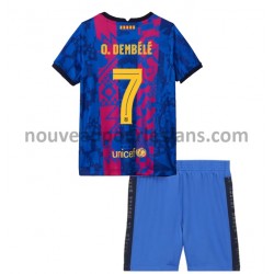 Maillot FC Barcelone O. Dembele 7 Enfant Tenue 3ème 2021-2022 Manche Courte