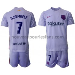 Maillot FC Barcelone O.Dembele 7 Enfant Tenue Extérieur 2021-2022 Manche Courte