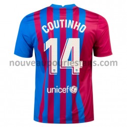 Maillot FC Barcelone Philippe Coutinho 14 Tenue Domicile 2021-2022 Manche Courte