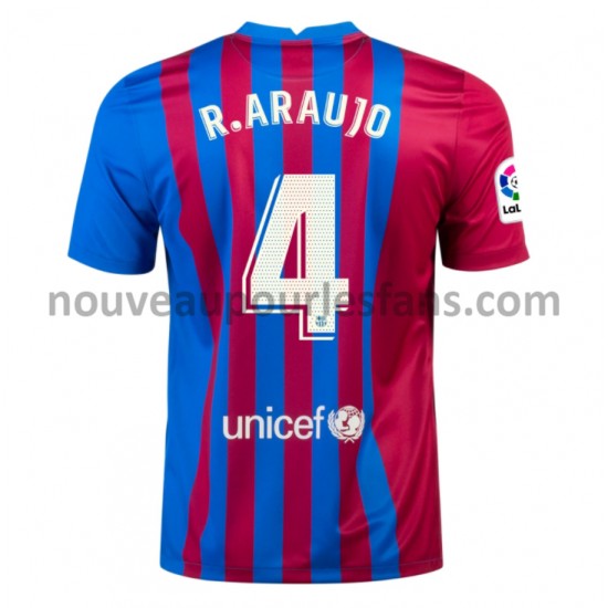 Maillot FC Barcelone Ronald Araujo 4 Tenue Domicile 2021-2022 Manche Courte