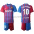 Maillot FC Barcelone Ronaldinho 10 Enfant Tenue Domicile 2021-2022 Manche Courte