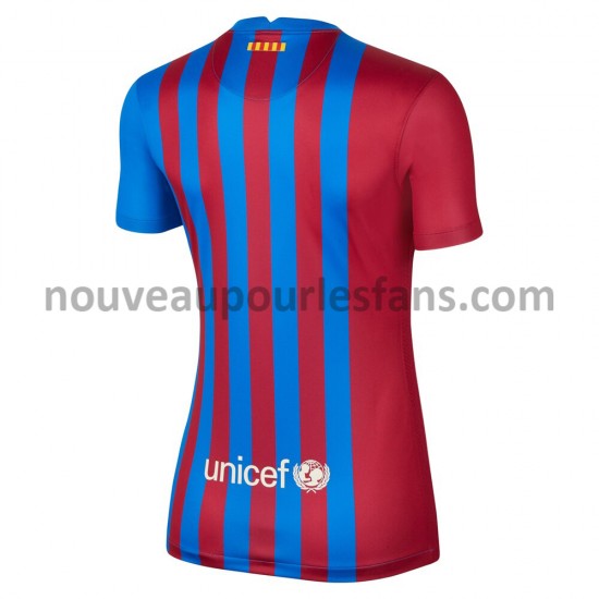 Maillot FC Barcelone Femme Tenue Domicile 2021-2022 Manche Courte