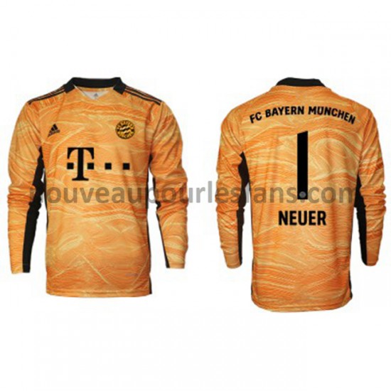 Maillot Bayern Munich Gardien Manuel Neuer 1 Tenue Domicile 2021-2022 Manche Longue