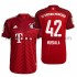 Maillot Bayern Munich Jamal Musiala 42 Tenue Domicile 2021-2022 Manche Courte