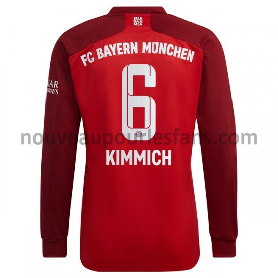 Maillot Bayern Munich Joshua Kimmich 6 Tenue Domicile 2021-2022 Manche Longue