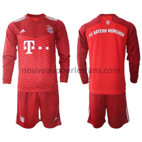 Maillot Bayern Munich Enfant Tenue Domicile 2021-2022 Manche Longue
