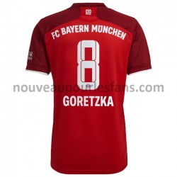 Maillot Bayern Munich Leon Goretzka 8 Tenue Domicile 2021-2022 Manche Courte