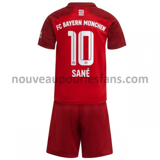 Maillot Bayern Munich Leroy Sane 10 Enfant Tenue Domicile 2021-2022 Manche Courte