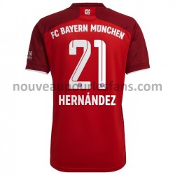 Maillot Bayern Munich Lucas Hernandez 21 Tenue Domicile 2021-2022 Manche Courte
