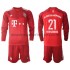 Maillot Bayern Munich Lucas Hernandez 21 Enfant Tenue Domicile 2021-2022 Manche Longue