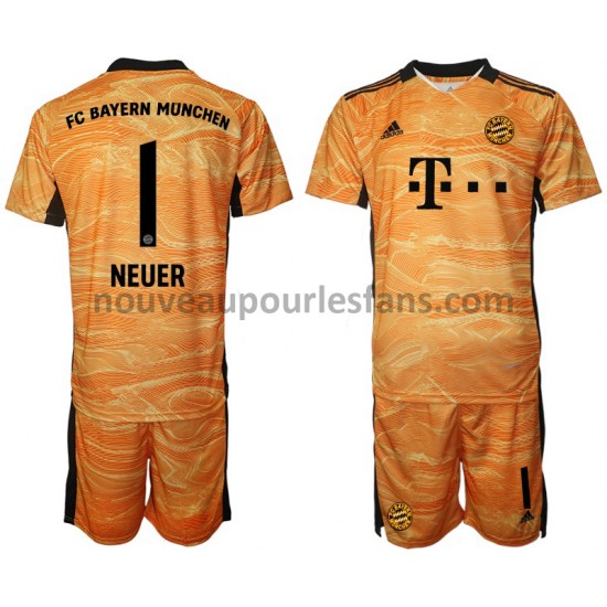 Maillot Bayern Munich Manuel Neuer 1 Gardien Enfant Tenue Domicile 2021-2022 Manche Courte