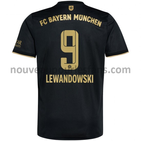 Maillot Bayern Munich Robert Lewandowski 9 Tenue Extérieur 2021-2022 Manche Courte