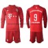 Maillot Bayern Munich Robert Lewandowski 9 Enfant Tenue Domicile 2021-2022 Manche Longue