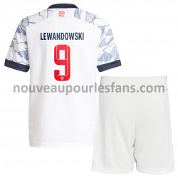 Maillot Bayern Munich Robert Lewandowski 9 Enfant Tenue 3ème 2021-2022 Manche Courte